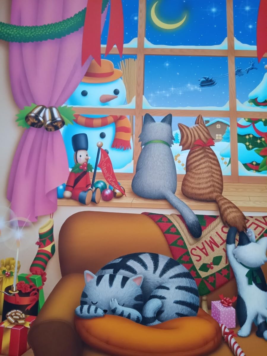 蟹江隆広 猫のクリスマス 原画